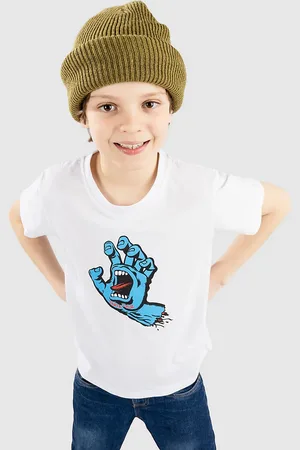 Santa Cruz Screaming Hand Kids T-shirt hvid