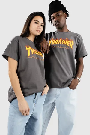 Thrasher Flame T-shirt grå