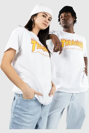 Thrasher Flame T-shirt hvid