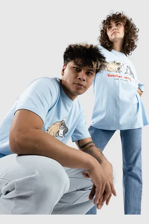 BROTHER MERLE Love Stinks T-shirt blå