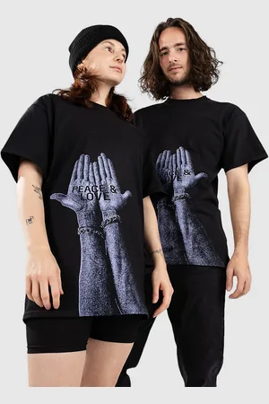 Just Have Fun Peace and Love Hands T-shirt sort