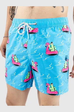 PARTY PANTS River Dino Boardshorts blå