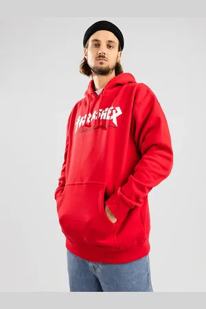 Thrasher Godzilla Hættetrøje rød