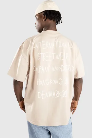 Woodbird Bose Scribbel T-shirt brun