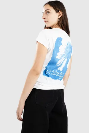 Empyre Cyanotype Daisy T-shirt hvid