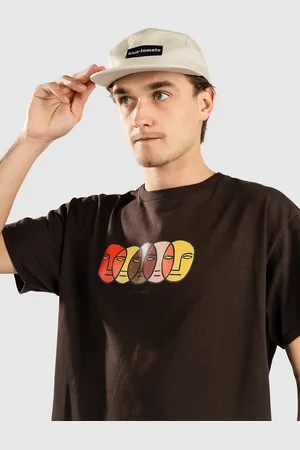 Autumn Headwear Faces T-shirt brun