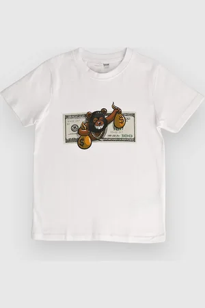 Mister Tee Money Bear Kids T-shirt hvid