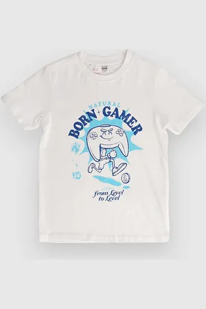 Mister Tee Natural Born Gamer Vintage Kids T-shirt hvid