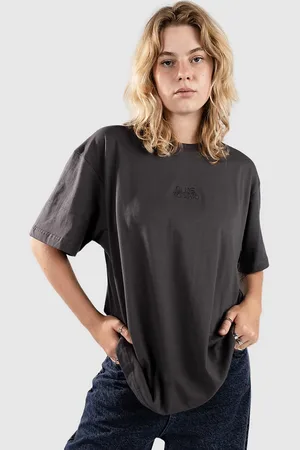 Blue Tomato Wavy Square Boyfriend T-shirt sort