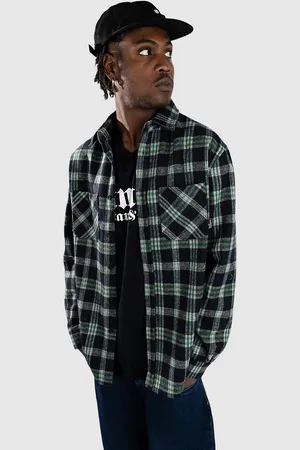 Blue Tomato Flannel Over Skjorte grøn
