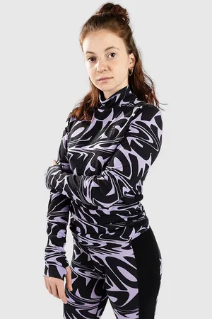 MONS ROYALE Merino Cascade Flex Mock Neck Basislag - undertrøje mønster