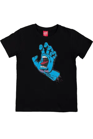 Santa Cruz Screaming Hand Kids T-shirt sort