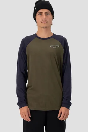 MONS ROYALE Merino Icon Air-Con Raglan Basislag - undertrøje grøn