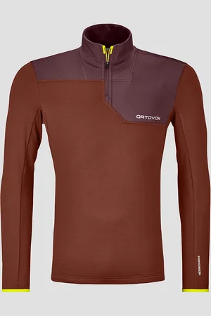 ORTOVOX Light Zip Neck Fleecepullover orange