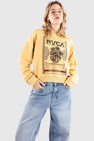 RVCA Court Crew Sweater gul