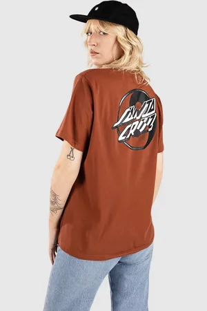 Santa Cruz Yin Yang Dot T-shirt brun