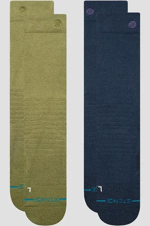Stance Iconic Mid Poly Snow 2 Pack Tech strømper mønster