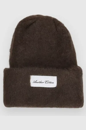 Another Cotton Lab Mohair Beanie brun