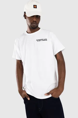 Blue Tomato Running Late Is My Cardio T-shirt hvid