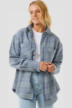 Rip Curl High Tide Soft Flannel Jakke blå
