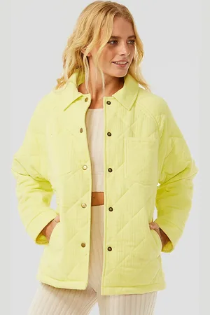Rip Curl Premium Surf Quilted Jakke gul