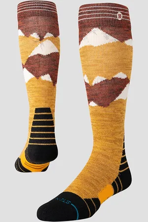 Stance Windy Peaks Mid Wool Snow Tech strømper gul