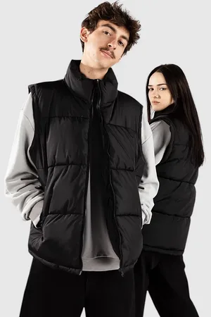 Urban classics Block Puffer Vest sort