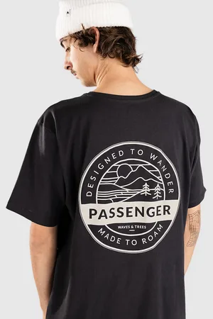 PASSENGER Odyssey Recycled Cotton T-shirt sort