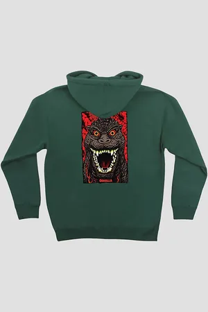 Santa Cruz X Godzilla Destroyer Kids Hættetrøje grøn