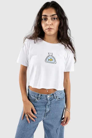 A.Lab Goldfishy Cropped T-shirt hvid