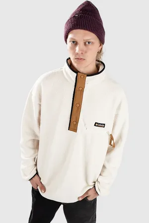 Columbia Helvetia II Half Snap Fleece Hættetrøje med lynlås hvid