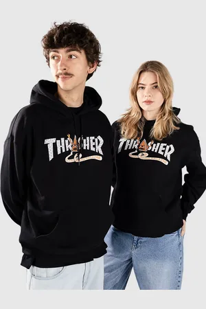 Thrasher X Toy Machine Pyramid Hættetrøje sort