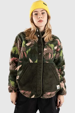 PASSENGER Clover 2.0 Recycled Fleece Sherpa Jacket grøn