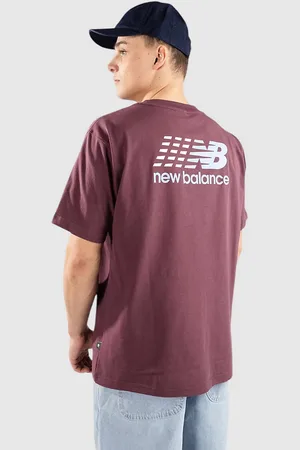 New Balance Athletics Multi Color Logo T-shirt rød