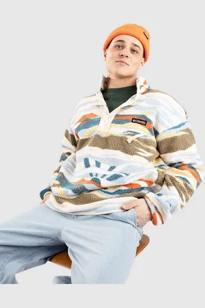 Columbia Helvetia II Printed Half Snap Fleece Hættetrøje med lynlås mønster