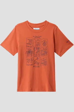 Columbia Valley Creek Short Sleeve Graphic Kids T-shirt orange