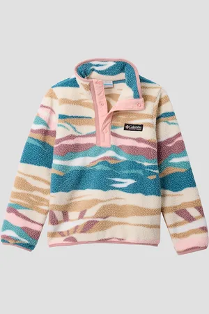 Columbia Helvetia II Printed Half Snap Kids Hættetrøje med lynlås mønster