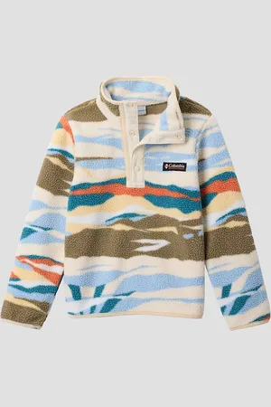 Columbia Helvetia II Printed Half Snap Kids Hættetrøje med lynlås mønster