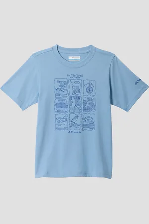 Columbia Valley Creek Short Sleeve Graphic Kids T-shirt blå