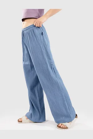 Blue Tomato Long Linen Bukser blå