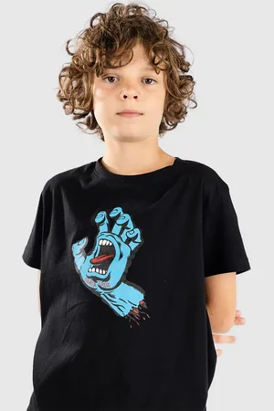 Santa Cruz Screaming Hand Kids T-shirt sort