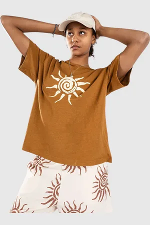 Rhythm Seafarer Overs T-shirt brun