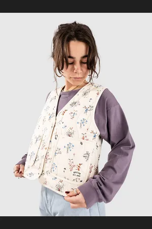 Brixton Field Floral Quilted Vest hvid