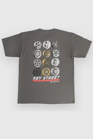 Key Street Wheels Kids T-shirt grå