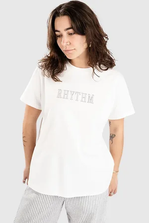 Rhythm Flagship Boyfriend T-shirt hvid