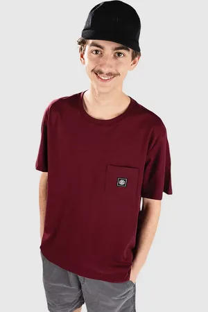 Element Icon Label Pocket T-shirt rød
