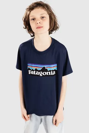 Patagonia P-6 Logo Kids T-shirt blå