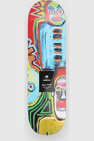 Arbor Greyson Collage 8.875" Skateboard deck blå