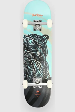 Arbor Seed Woodcut 7.5" Skateboard grøn