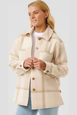Rip Curl Soleil Check Shacket Jakke hvid